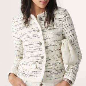 Chanel style, NWT, "Roza Jacket", SIZE 3, Cotton with silk lining